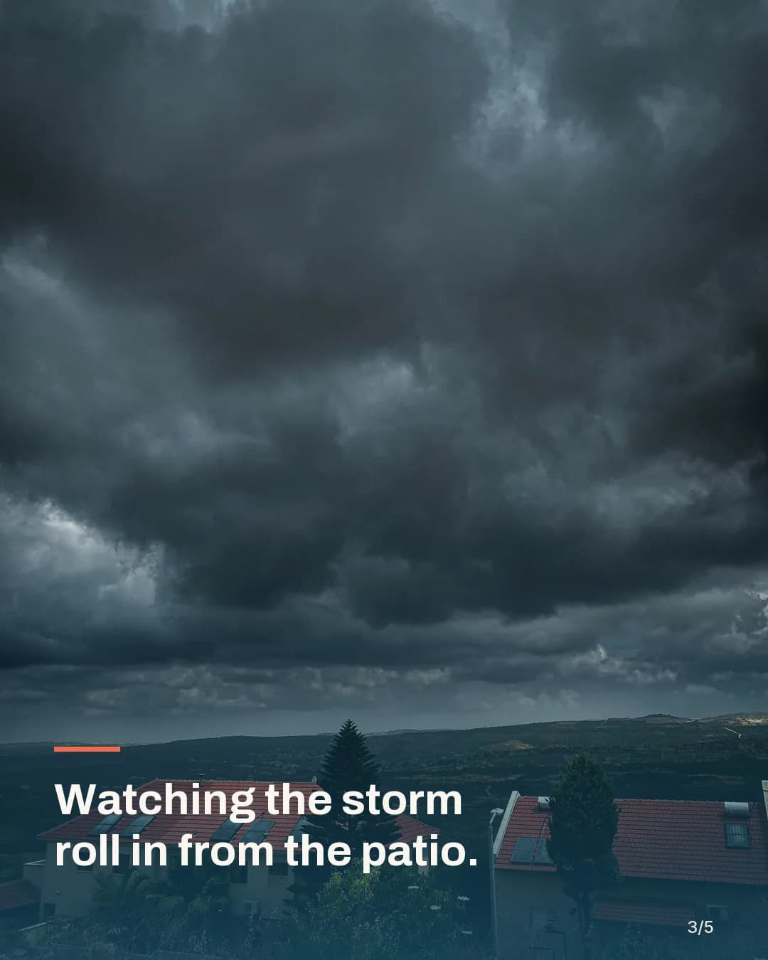 Watching the storm roll in from the patio: a MIY Outdoor post