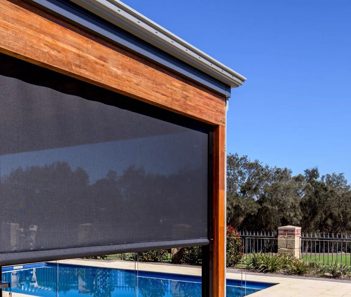 MIY Outdoor blind installed on a Queensland home